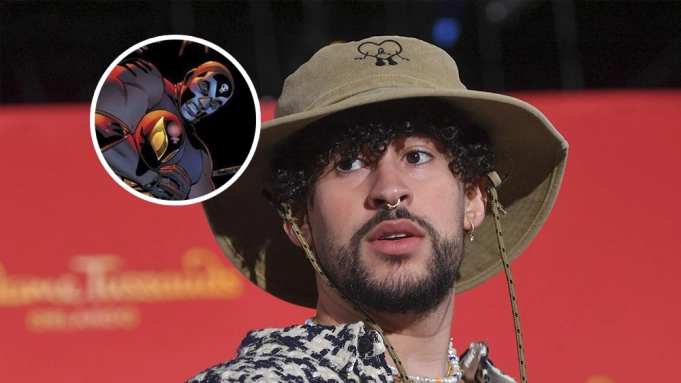 Latin music star Bad Bunny is revealed as the latest Marvel superhero "El Muerto." 
