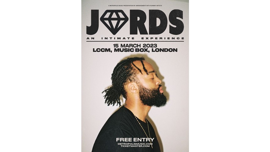 Jords is here at the Music Box on Wednesday 15th, 7PM. 