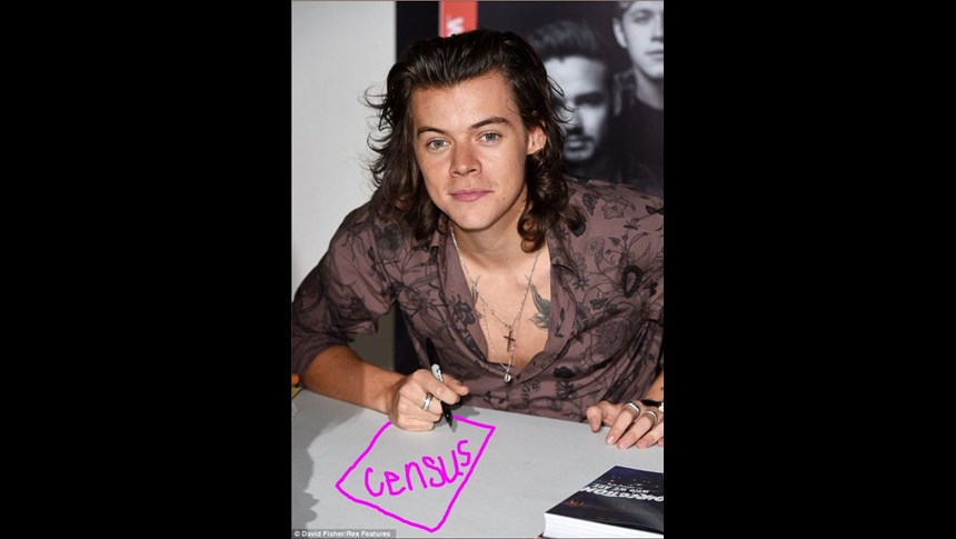 Harry Styles required to provide the story of his life for New Zealand census. 