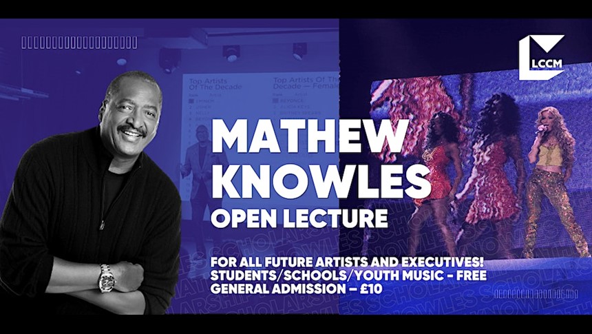  Mathew Knowles is dropping by the Music Box for an exclusive guest lecture 